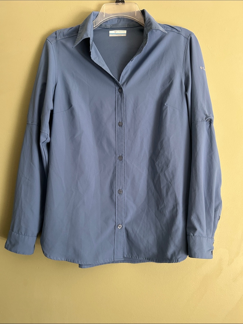 Columbia Women's Silver Ridge Utility Long Sleeve Shirt in Blue Size XS